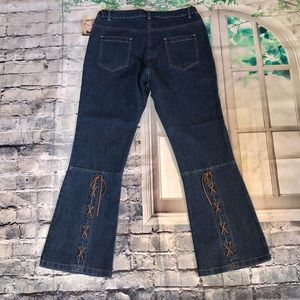 Cindy Ambuehl Jeans High Rise Flare Leg